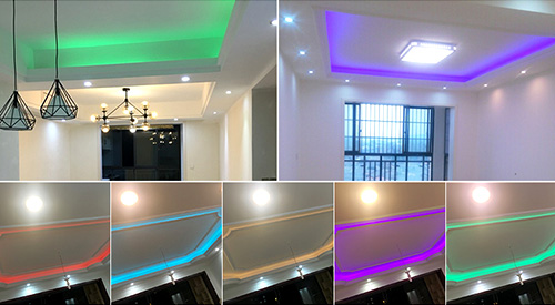Home indoor LED light band effe0